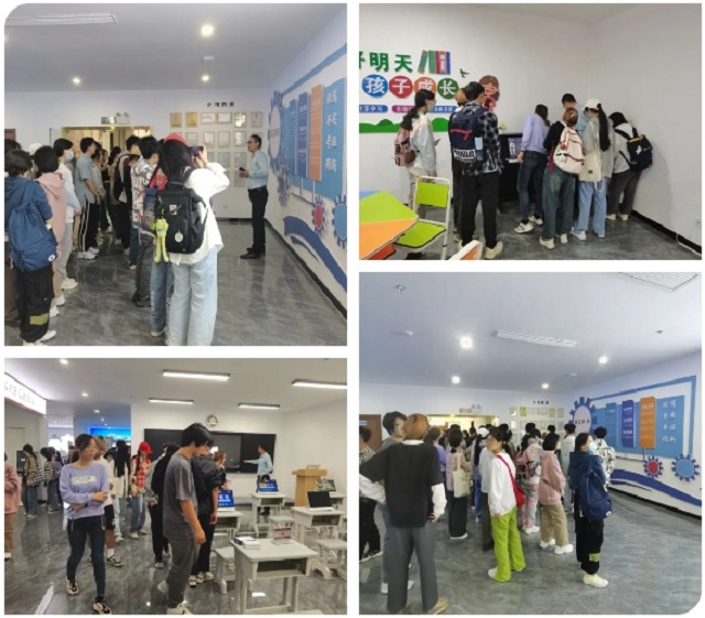 安理大人工智能学院师生参观恒行娱乐科技展厅